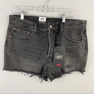 Levi’s • Black Denim Shorts